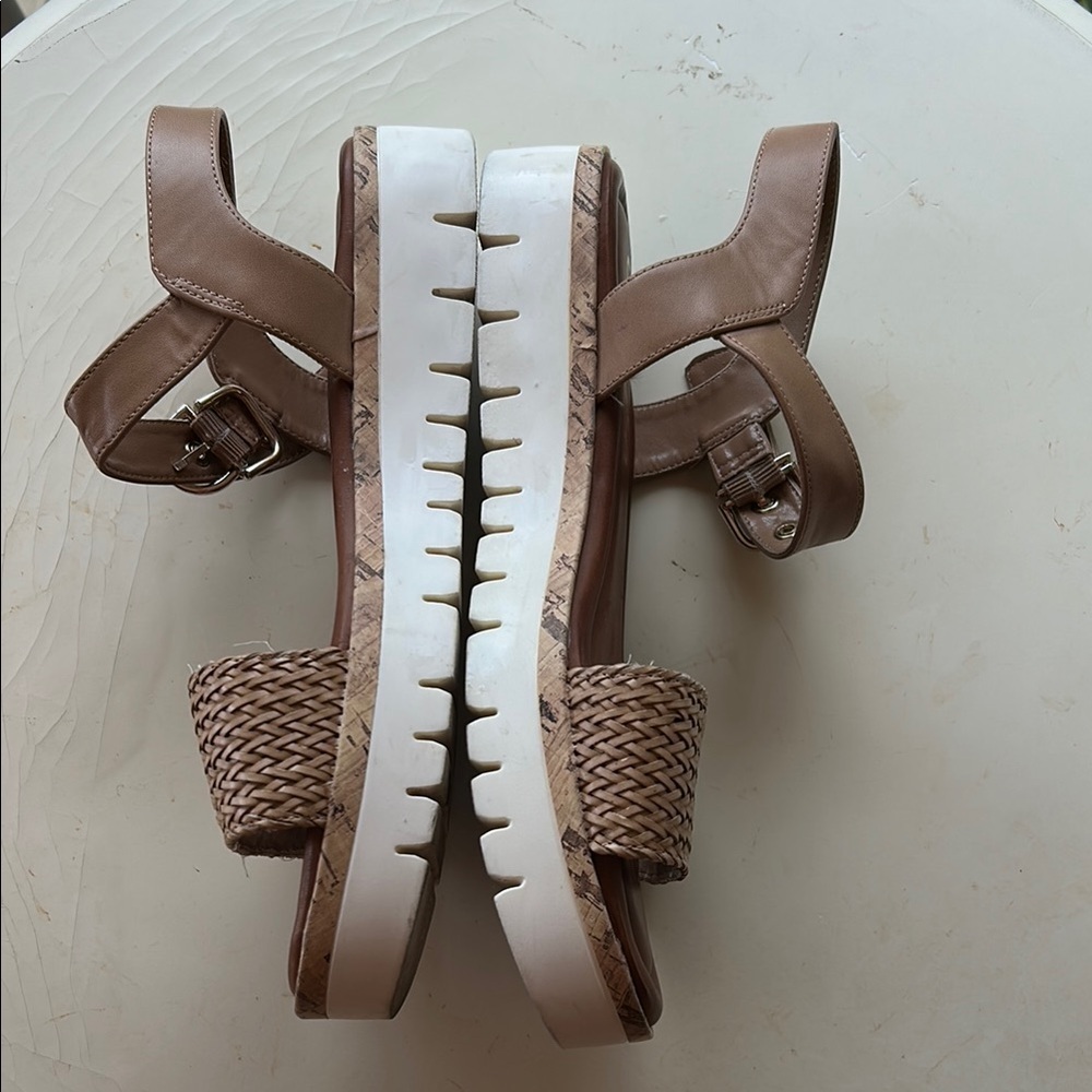 Unisa Tan Woven Sandals - Picture 5 of 6